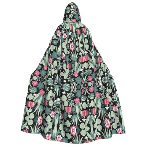 JBYJBX Umhang mit Kapuze und Kaktusdruck, 190 cm, Erwachsenenkostüm, Halloween, Cosplay, Karneval, Partys JBYJBX Umhang mit Kapuze und Kaktusdruck, 190 cm, Erwachsenenkostüm, Halloween, Cosplay, Karneval, Partys von JBYJBX
