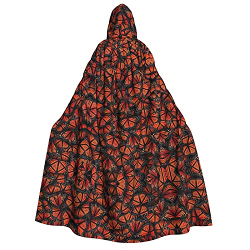 JBYJBX Umhang mit Kapuze und Monarch-Schmetterling-Druck, 190 cm, Erwachsenenkostüm, Halloween, Cosplay, Karneval, Partys JBYJBX Umhang mit Kapuze und Monarch-Schmetterling-Druck, 190 cm, Erwachsenenkostüm, Halloween, Cosplay, Karneval, Partys von JBYJBX