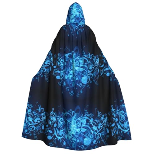 JBYJBX Umhang mit Kapuze und Musiknoten-Druck, 190 cm, Erwachsenenkostüm, Halloween, Cosplay, Karneval, Partys JBYJBX Umhang mit Kapuze und Musiknoten-Druck, 190 cm, Erwachsenenkostüm, Halloween, Cosplay, Karneval, Partys von JBYJBX