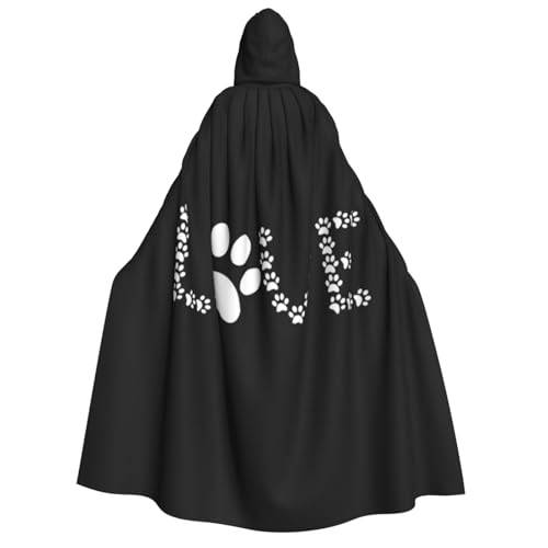 JBYJBX Umhang mit Kapuze und Pfotenabdruck, 190 cm, Erwachsenenkostüm, Halloween, Cosplay, Karneval, Partys JBYJBX Umhang mit Kapuze und Pfotenabdruck, 190 cm, Erwachsenenkostüm, Halloween, Cosplay, Karneval, Partys von JBYJBX