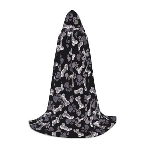 JBYJBX Umhang mit Kapuze und Pfotenabdruck, Unisex, für Halloween, Cosplay, Weihnachten, Karneval, Party, Umhang JBYJBX Umhang mit Kapuze und Pfotenabdruck, Unisex, für Halloween, Cosplay, Weihnachten, Karneval, Party, Umhang von JBYJBX