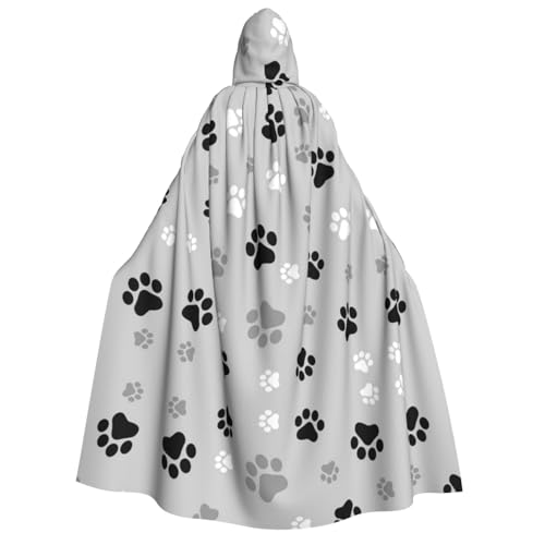 JBYJBX Umhang mit Kapuze und Tierpfotenabdruck, 190 cm, Erwachsenenkostüm, Halloween, Cosplay, Karneval, Partys JBYJBX Umhang mit Kapuze und Tierpfotenabdruck, 190 cm, Erwachsenenkostüm, Halloween, Cosplay, Karneval, Partys von JBYJBX