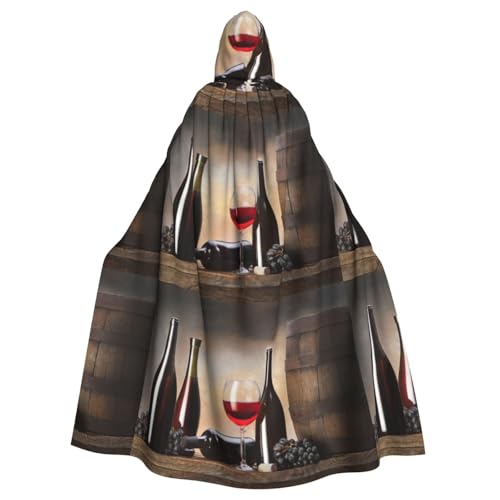 JBYJBX Umhang mit Traubenwein-Druck, Halloween, Cosplay, Mittelalter-Festivals, Unisex, volle Länge, mit Hut und Kapuze JBYJBX Umhang mit Traubenwein-Druck, Halloween, Cosplay, Mittelalter-Festivals, Unisex, volle Länge, mit Hut und Kapuze von JBYJBX