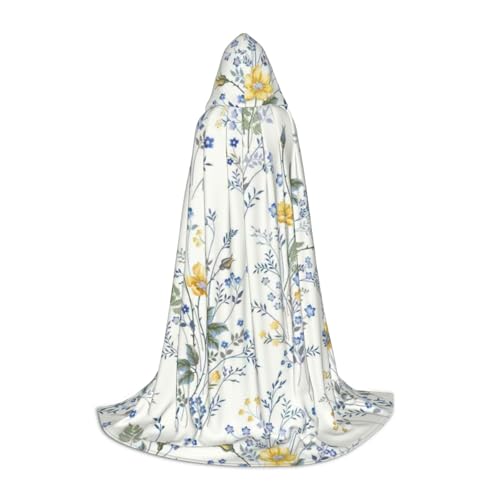 JBYJBX Umhang mit blauem Blumenmuster, Rosen, Unisex, Kapuzenumhang, Halloween, Cosplay, Kostüm, Weihnachten, Karneval, Party, Umhang JBYJBX Umhang mit blauem Blumenmuster, Rosen, Unisex, Kapuzenumhang, Halloween, Cosplay, Kostüm, Weihnachten, Karneval, Party, Umhang von JBYJBX