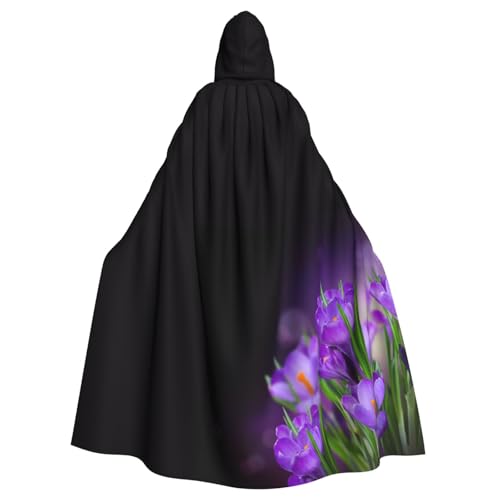 JBYJBX Umhang mit grünen Blättern und violetten Blumen, Halloween, Cosplay, Mittelalter-Festivals, Unisex, volle Länge, mit Hut und Kapuze JBYJBX Umhang mit grünen Blättern und violetten Blumen, Halloween, Cosplay, Mittelalter-Festivals, Unisex, volle Länge, mit Hut und Kapuze von JBYJBX