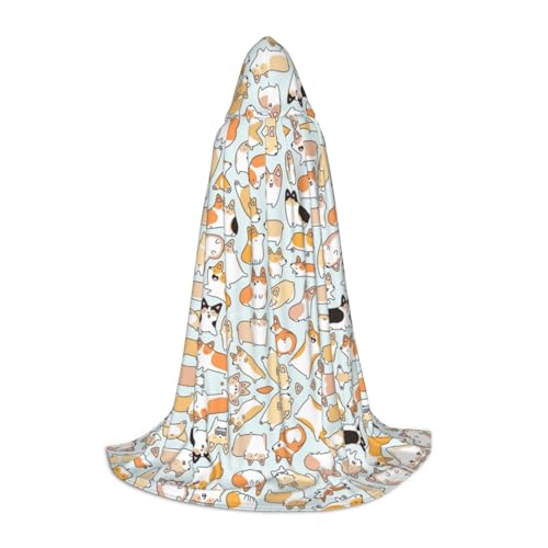 JBYJBX Unisex Kapuzenumhang mit Hundeaufdruck, Halloween, Cosplay, Kostüm, Weihnachten, Karneval, Party, Umhang JBYJBX Unisex Kapuzenumhang mit Hundeaufdruck, Halloween, Cosplay, Kostüm, Weihnachten, Karneval, Party, Umhang von JBYJBX