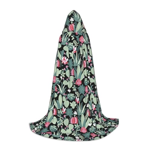 JBYJBX Unisex Kapuzenumhang mit Kaktusaufdruck, Halloween, Cosplay, Kostüm, Weihnachten, Karneval, Party, Umhang JBYJBX Unisex Kapuzenumhang mit Kaktusaufdruck, Halloween, Cosplay, Kostüm, Weihnachten, Karneval, Party, Umhang von JBYJBX