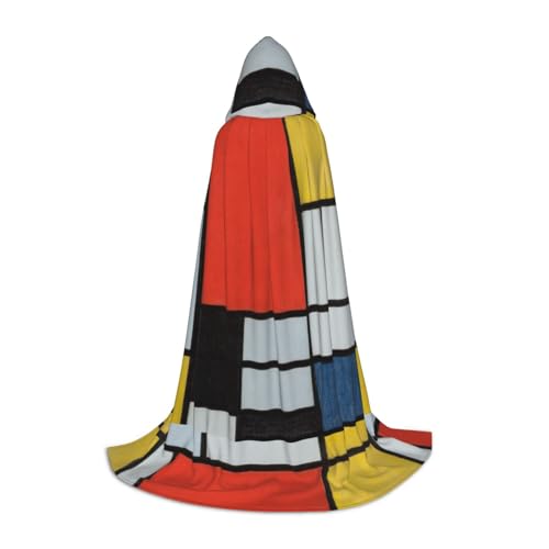 JBYJBX Zusammensetzung in Rot, Gelb, Blau und Schwarz, Unisex, Kapuzenumhang, Halloween, Cosplay, Kostüm, Weihnachten, Karneval, Party, Schwarz, Größe L JBYJBX Zusammensetzung in Rot, Gelb, Blau und Schwarz, Unisex, Kapuzenumhang, Halloween, Cosplay, Kostüm, Weihnachten, Karneval, Party, Schwarz, Größe L von JBYJBX