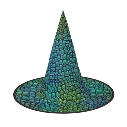 Jbyjbx Alligatorhaut-Druck, Karneval, Halloween, Hexenhut, Motto-Partys, Hut, Cosplay, Maskerade, Urlaubsdekoration Jbyjbx Alligatorhaut-Druck, Karneval, Halloween, Hexenhut, Motto-Partys, Hut, Cosplay, Maskerade, Urlaubsdekoration von JBYJBX