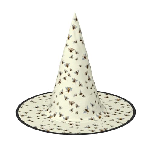 Jbyjbx Bienen-Druck, Karneval, Halloween, Hexenhut, Motto-Partys, Hut, Cosplay, Maskerade, Urlaubsdekoration von JBYJBX