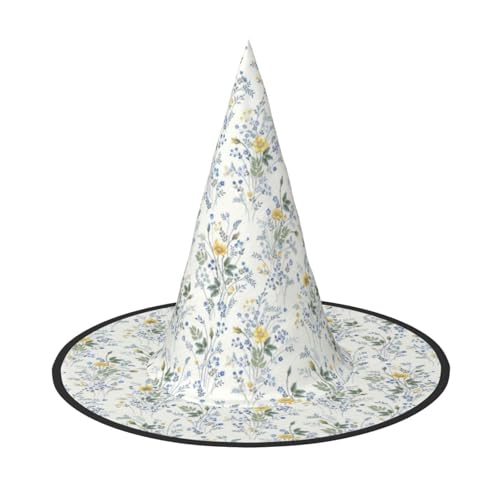 Jbyjbx Blaues Blumenmuster, Rosen, Druck, Karneval, Halloween, Hexenhut, Motto-Partys, Hut, Cosplay, Maskerade, Urlaubsdekoration Jbyjbx Blaues Blumenmuster, Rosen, Druck, Karneval, Halloween, Hexenhut, Motto-Partys, Hut, Cosplay, Maskerade, Urlaubsdekoration von JBYJBX