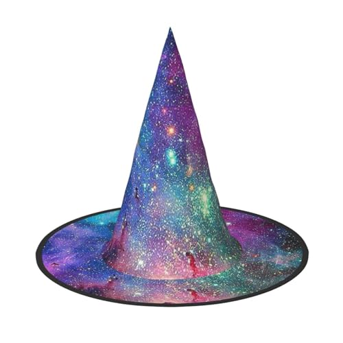 Jbyjbx Bunte Galaxie-Druck, Karneval, Halloween, Hexenhut, Motto-Partys, Hut, Cosplay, Maskerade, Urlaubsdekoration Jbyjbx Bunte Galaxie-Druck, Karneval, Halloween, Hexenhut, Motto-Partys, Hut, Cosplay, Maskerade, Urlaubsdekoration von JBYJBX