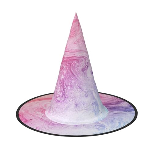 Jbyjbx Bunter Marmor, Pastellfarben, Rot, Blau, Lila, Druck, Karneval, Halloween, Hexenhut, Motto-Partys, Hut, Cosplay, Maskerade, Urlaubsdekoration Jbyjbx Bunter Marmor, Pastellfarben, Rot, Blau, Lila, Druck, Karneval, Halloween, Hexenhut, Motto-Partys, Hut, Cosplay, Maskerade, Urlaubsdekoration von JBYJBX