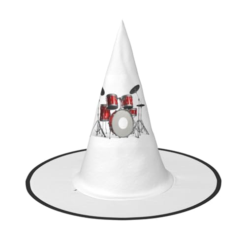 Jbyjbx Cooles Schlagzeug-Set, Druck, Karneval, Halloween, Hexenhut, Motto-Partys, Hut, Cosplay, Maskerade, Urlaubsdekoration Jbyjbx Cooles Schlagzeug-Set, Druck, Karneval, Halloween, Hexenhut, Motto-Partys, Hut, Cosplay, Maskerade, Urlaubsdekoration von JBYJBX