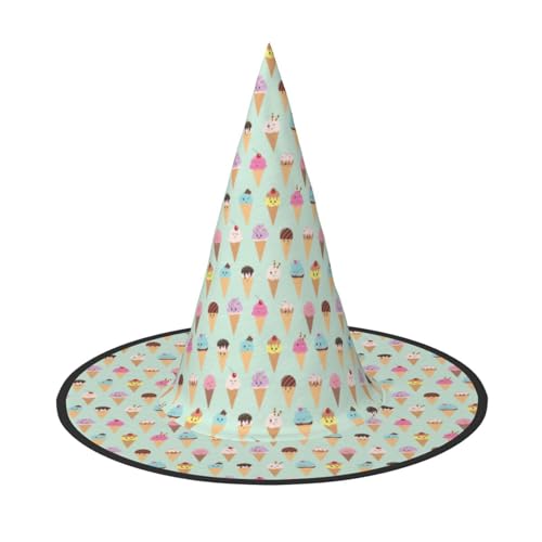 Jbyjbx Eistüten Druck Karneval Halloween Hexenhut Motto-Partys Hut Cosplay Maskerade Urlaub Dekor Jbyjbx Eistüten Druck Karneval Halloween Hexenhut Motto-Partys Hut Cosplay Maskerade Urlaub Dekor von JBYJBX