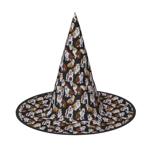 Jbyjbx Englische Bulldoggen Druck Karneval Halloween Hexenhut Motto-Partys Hut Cosplay Maskerade Urlaub Dekor Jbyjbx Englische Bulldoggen Druck Karneval Halloween Hexenhut Motto-Partys Hut Cosplay Maskerade Urlaub Dekor von JBYJBX