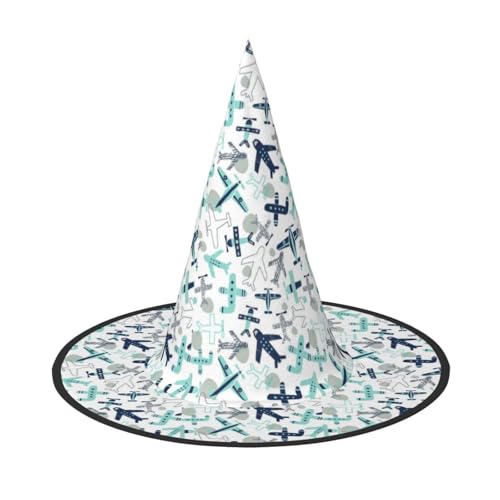 Jbyjbx Flugzeug-Druck, Karneval, Halloween, Hexenhut, Motto-Partys, Hut, Cosplay, Maskerade, Urlaubsdekoration Jbyjbx Flugzeug-Druck, Karneval, Halloween, Hexenhut, Motto-Partys, Hut, Cosplay, Maskerade, Urlaubsdekoration von JBYJBX