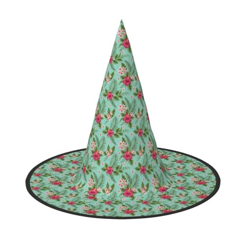 Jbyjbx Hawaiianische tropische Blätter Blumen Druck Karneval Halloween Hexenhut Motto-Partys Hut Cosplay Maskerade Urlaub Dekor Jbyjbx Hawaiianische tropische Blätter Blumen Druck Karneval Halloween Hexenhut Motto-Partys Hut Cosplay Maskerade Urlaub Dekor von JBYJBX