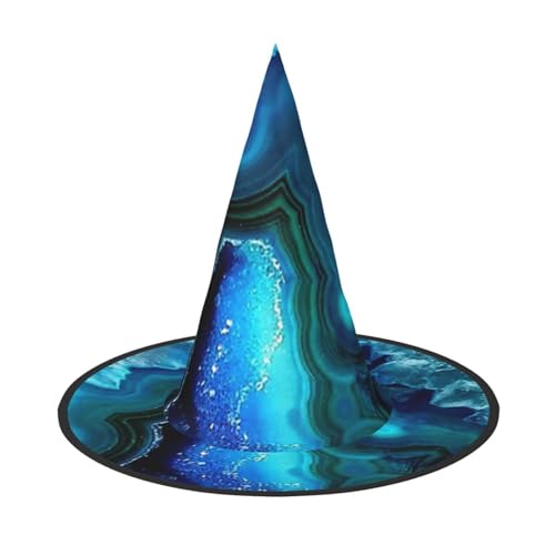 Jbyjbx Hell Aqua Blue Print Karneval Halloween Hexenhut Motto-Partys Hut Cosplay Maskerade Urlaub Dekor Jbyjbx Hell Aqua Blue Print Karneval Halloween Hexenhut Motto-Partys Hut Cosplay Maskerade Urlaub Dekor von JBYJBX