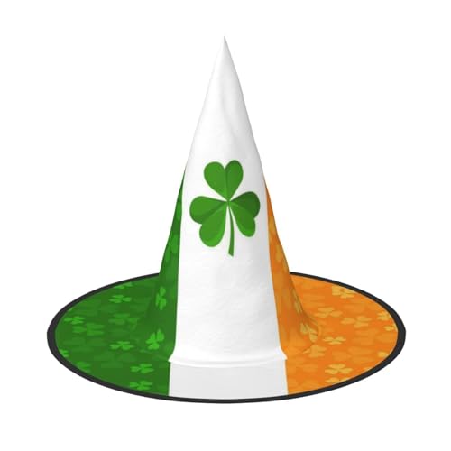 Jbyjbx Irische Flagge, Druck, Karneval, Halloween, Hexenhut, Motto-Partys, Hut, Cosplay, Maskerade, Urlaubsdekoration Jbyjbx Irische Flagge, Druck, Karneval, Halloween, Hexenhut, Motto-Partys, Hut, Cosplay, Maskerade, Urlaubsdekoration von JBYJBX