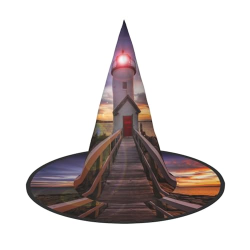 Jbyjbx Leuchtturm-Druck, Karneval, Halloween, Hexenhut, Motto-Partys, Hut, Cosplay, Maskerade, Urlaubsdekoration Jbyjbx Leuchtturm-Druck, Karneval, Halloween, Hexenhut, Motto-Partys, Hut, Cosplay, Maskerade, Urlaubsdekoration von JBYJBX