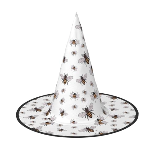 Jbyjbx Lustiger Bienen-Druck, Karneval, Halloween, Hexenhut, Motto-Partys, Hut, Cosplay, Maskerade, Urlaubsdekoration Jbyjbx Lustiger Bienen-Druck, Karneval, Halloween, Hexenhut, Motto-Partys, Hut, Cosplay, Maskerade, Urlaubsdekoration von JBYJBX