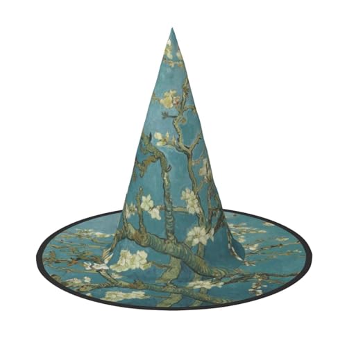 Jbyjbx Mandelblüten-Druck, Karneval, Halloween, Hexenhut, Motto-Partys, Hut, Cosplay, Maskerade, Urlaubsdekoration Jbyjbx Mandelblüten-Druck, Karneval, Halloween, Hexenhut, Motto-Partys, Hut, Cosplay, Maskerade, Urlaubsdekoration von JBYJBX