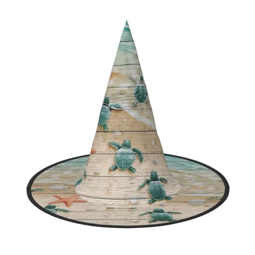 Jbyjbx Meeresschildkröte, Seestern-Druck, Karneval, Halloween, Hexenhut, Motto-Partys, Hut, Cosplay, Maskerade, Urlaubsdekoration Jbyjbx Meeresschildkröte, Seestern-Druck, Karneval, Halloween, Hexenhut, Motto-Partys, Hut, Cosplay, Maskerade, Urlaubsdekoration von JBYJBX