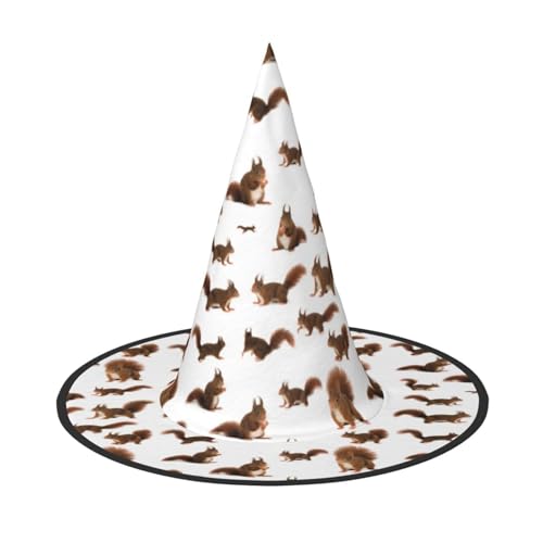 Jbyjbx Niedlicher Eichhörnchen-Druck, Karneval, Halloween, Hexenhut, Motto-Partys, Hut, Cosplay, Maskerade, Urlaubsdekoration Jbyjbx Niedlicher Eichhörnchen-Druck, Karneval, Halloween, Hexenhut, Motto-Partys, Hut, Cosplay, Maskerade, Urlaubsdekoration von JBYJBX
