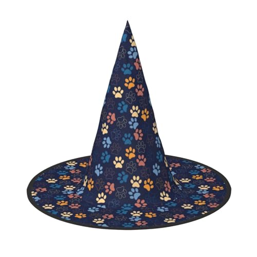 Jbyjbx Niedlicher Hundepfotenabdruck, Karneval, Halloween, Hexenhut, Motto-Partys, Hut, Cosplay, Maskerade, Urlaubsdekoration Jbyjbx Niedlicher Hundepfotenabdruck, Karneval, Halloween, Hexenhut, Motto-Partys, Hut, Cosplay, Maskerade, Urlaubsdekoration von JBYJBX