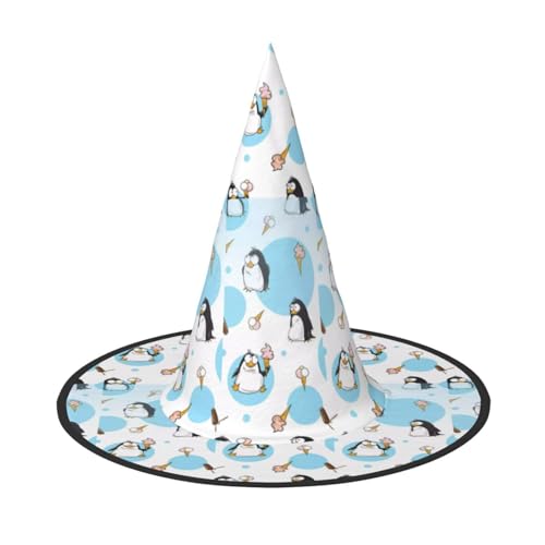 Jbyjbx Niedlicher Pinguin-Druck, Karneval, Halloween, Hexenhut, Motto-Partys, Hut, Cosplay, Maskerade, Urlaubsdekoration Jbyjbx Niedlicher Pinguin-Druck, Karneval, Halloween, Hexenhut, Motto-Partys, Hut, Cosplay, Maskerade, Urlaubsdekoration von JBYJBX