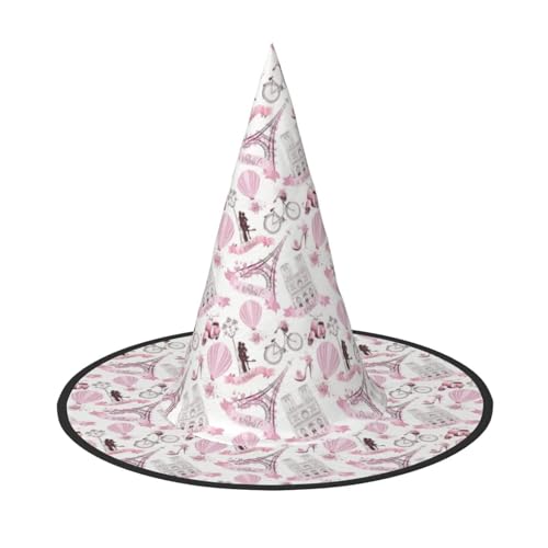 Jbyjbx Romantischer Pariser Schmetterlings-Druck, Karneval, Halloween, Hexenhut, Motto-Partys, Hut, Cosplay, Maskerade, Urlaubsdekoration Jbyjbx Romantischer Pariser Schmetterlings-Druck, Karneval, Halloween, Hexenhut, Motto-Partys, Hut, Cosplay, Maskerade, Urlaubsdekoration von JBYJBX
