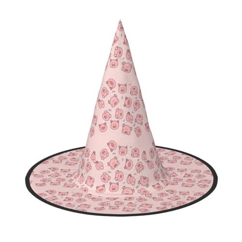 Jbyjbx Roter süßer Schweine-Druck, Karneval, Halloween, Hexenhut, Motto-Partys, Hut, Cosplay, Maskerade, Urlaubsdekoration Jbyjbx Roter süßer Schweine-Druck, Karneval, Halloween, Hexenhut, Motto-Partys, Hut, Cosplay, Maskerade, Urlaubsdekoration von JBYJBX