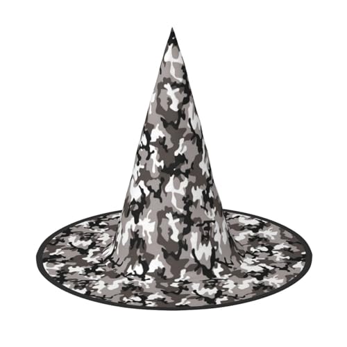 Jbyjbx Schwarz Grau Weiß Camo Druck Karneval Halloween Hexenhut Motto-Partys Hut Cosplay Maskerade Urlaub Dekor Jbyjbx Schwarz Grau Weiß Camo Druck Karneval Halloween Hexenhut Motto-Partys Hut Cosplay Maskerade Urlaub Dekor von JBYJBX