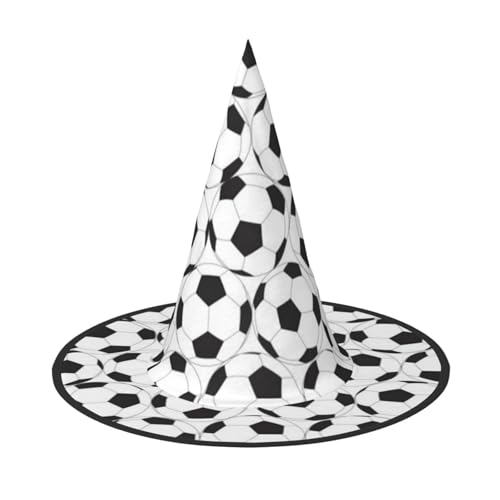 Jbyjbx Schwarz Weiß Fussball Muster Druck Karneval Halloween Hexenhut Themen Party Hut Cosplay Maskerade Weihnachten Deko Jbyjbx Schwarz Weiß Fussball Muster Druck Karneval Halloween Hexenhut Themen Party Hut Cosplay Maskerade Weihnachten Deko von JBYJBX