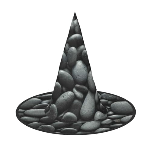 Jbyjbx Viele schwarze Kieselsteine, für Karneval, Halloween, Hexenhut, Motto-Partys, Hut, Cosplay, Maskerade, Urlaubsdekoration von JBYJBX