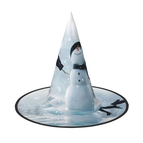 Jbyjbx Weihnachtlicher Schneemann-Druck, Karneval, Halloween, Hexenhut, Motto-Partys, Hut, Cosplay, Maskerade, Urlaubsdekoration Jbyjbx Weihnachtlicher Schneemann-Druck, Karneval, Halloween, Hexenhut, Motto-Partys, Hut, Cosplay, Maskerade, Urlaubsdekoration von JBYJBX
