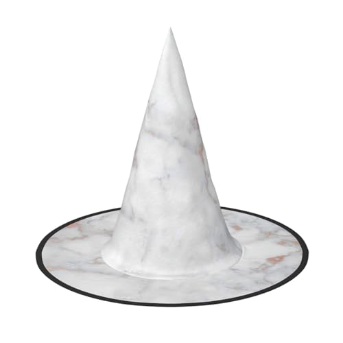 Jbyjbx Weißer Marmor-Roségold-Druck, Karneval, Halloween, Hexenhut, Motto-Partys, Hut, Cosplay, Maskerade, Urlaubsdekoration Jbyjbx Weißer Marmor-Roségold-Druck, Karneval, Halloween, Hexenhut, Motto-Partys, Hut, Cosplay, Maskerade, Urlaubsdekoration von JBYJBX
