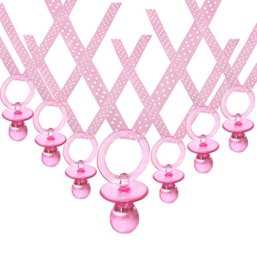 JC HUMMINGBIRD 24 Stück Organza-Schnuller-Halskette mit rosa Schnullern als Partygeschenk JC HUMMINGBIRD 24 Stück Organza-Schnuller-Halskette mit rosa Schnullern als Partygeschenk von JC HUMMINGBIRD