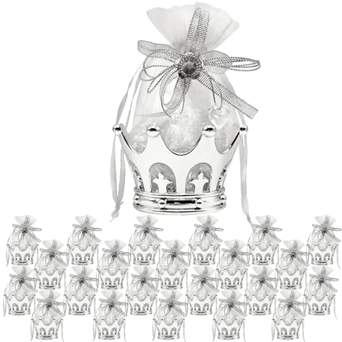JC HUMMINGBIRD JCHB 24 Stück befüllbare silberne Krone mit Blumenbeutel, Partygeschenke JC HUMMINGBIRD JCHB 24 Stück befüllbare silberne Krone mit Blumenbeutel, Partygeschenke von JC HUMMINGBIRD