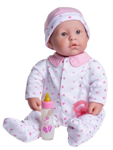 jc toys- Muñeca La Baby de 51 cm tiene Cuerpo blando y lavable, biberón mágico y chupete, rosa, diseñado en España, +2 años jc toys- Muñeca La Baby de 51 cm tiene Cuerpo blando y lavable, biberón mágico y chupete, rosa, diseñado en España, +2 años von jc toys