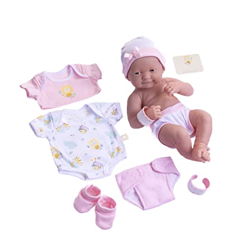 JC TOYS (18543_A Babypuppe, mit 8 Zubehörteilen, 36 cm von jc toys