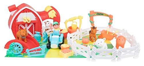 JC TOYS - Mein erster Bauernhof mit Tieren, Lots to Play Toys, inkl. 30 Teile, fördert die Fantasie und Kreativität, Mehrfarbig, Unisex, +18 Monate, 81499 von jc toys