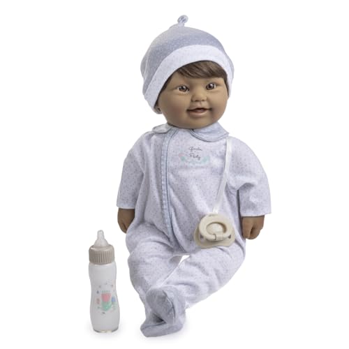 JC Toys 40.6 cm Soft Body Baby Doll with Down Syndrome/Brown Hair/Magic Milk Bottle/Realistic & Inclusive JC Toys 40.6 cm Soft Body Baby Doll with Down Syndrome/Brown Hair/Magic Milk Bottle/Realistic & Inclusive von JC Toys