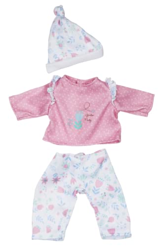 JC Toys Berenguer Boutique La Baby-Puppen-Outfit, 3-teilig, rosa und weiß, waschbar, ab 2 Jahren, passend für Puppen von 22,9 cm - 30,5 cm JC Toys Berenguer Boutique La Baby-Puppen-Outfit, 3-teilig, rosa und weiß, waschbar, ab 2 Jahren, passend für Puppen von 22,9 cm - 30,5 cm von JC Toys