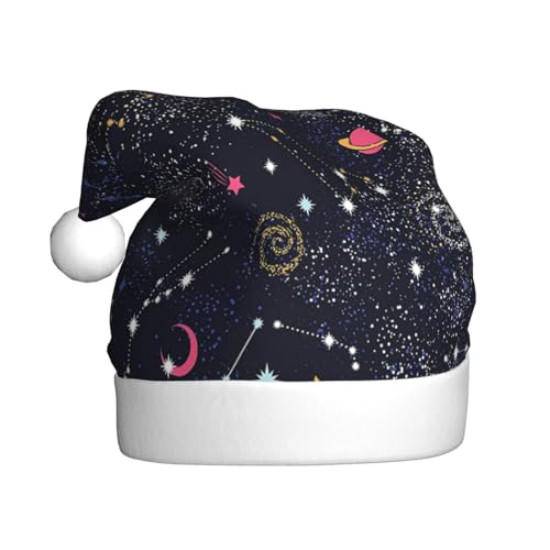JCAKES Sternbild Sternhaufen Galaxien Weihnachtsmützen, Weihnachtsmütze für Erwachsene, Partyhut, verwendet für Weihnachtsverkleidungen, um die festliche Stimmung zu schaffen. von JCAKES