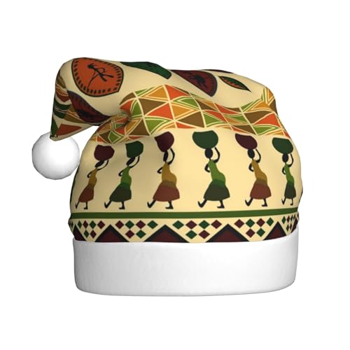 JCAKES Traditionelles afrikanisches Muster im Bohemia-Stil, Weihnachtsmütze für Erwachsene, Weihnachtsmannmütze, Urlaubsparty, Kopfbedeckung, normalerweise für Halloween, Weihnachten, von JCAKES
