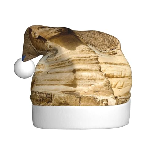JCAKES Weihnachtsmütze Weihnachtsmütze Weihnachtsmütze für Erwachsene Plüsch Personalisierte Weihnachtsmütze Neujahr Weihnachtsfeier - Pyramiden in Ägypten von JCAKES