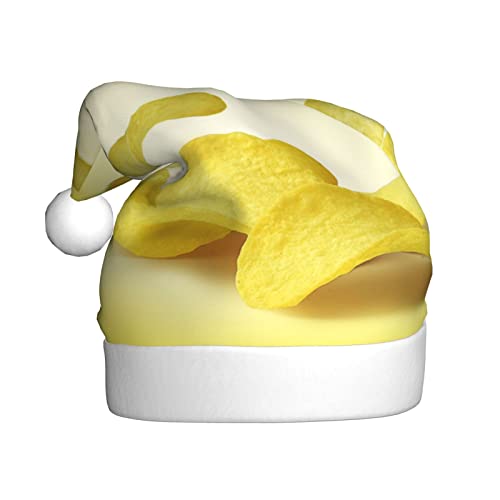JCAKES Weihnachtsmützen mit Kartoffelchips, Weihnachtsmannmütze für Erwachsene, Partyhut, verwendet für Weihnachtsverkleidung, um die festliche Stimmung zu schaffen. von JCAKES