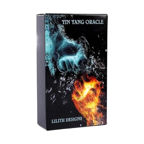 JCAKES Yin Yang Orakel – 78 einzigartige Lilith-Designs Spielkarten – Tarot-Deck für Anfänger mit Anleitung und Tuch von JCAKES